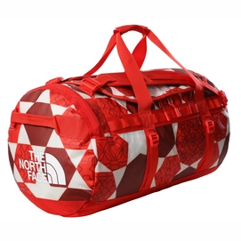Reistas The North Face Base Camp Duffel M Fiery Red IC Geo Print