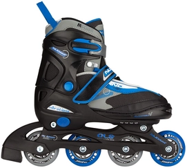 Inline Skate Nijdam Junior Junior Zwart Blauw Grijs