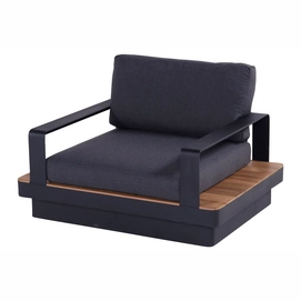 Loungestoel Hartman Isabella Lounge Chair Carbon Black Dark Anthracite