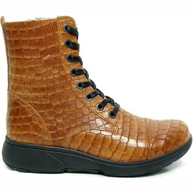 Enkellaars Xsensible Stretchwalker Women Riga Cognac Croco