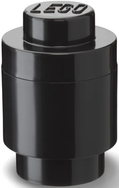Opbergbox LEGO Brick 1 Rond Zwart