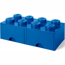 Opbergbox LEGO met 2 Lades Brick 8 Blauw