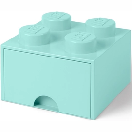 Opbergbox LEGO Brick 4 Aquablauw