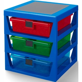Opergbox LEGO met 3 Lades Blauw