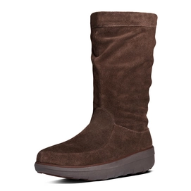 Fitflop Loaff Slouchy Knee Boot Dark Brown