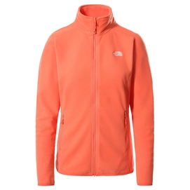 Sweatjacke The North Face 100 Glacier Full Zip Emberglow Orange Damen