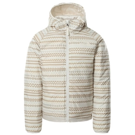 Jas The North Face Girls Printed Reversible Perrito Gardenia White Metallic