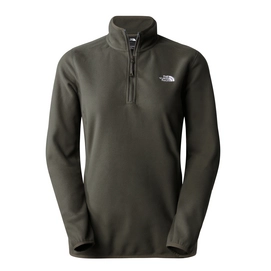 Pullover The North Face 100 Glacier 1/4 Zip Women New Taupe Green