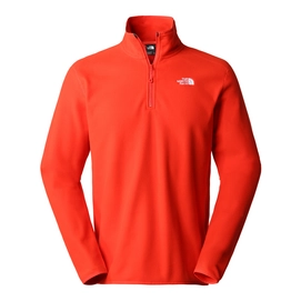 Pull The North Face Homme 100 Glacier 1/4 Zip Fiery Red-L