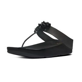 FitFlop Blossom Leather Black