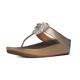 FitFlop Blossom Leather Bronze