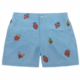 Zwemshort OAS Men Full Embroidery Hearts on Fire