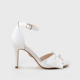 Buffalo Amelia White Satin Leather