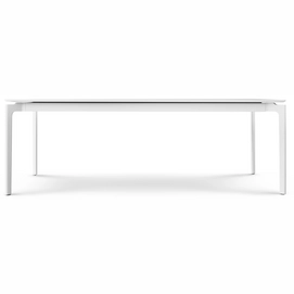 Table Laminée Blanc avec Base Blanche Eva Solo More 100 x 220/320