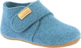 Babyschoenen Living Kitzbühel Babyklettschuh Filz Unifarben Lyons Blue
