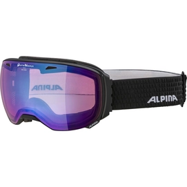 Skibrille Alpina Big Horn Black Matt / QVM Blue