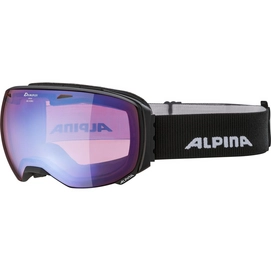 Skibrille Alpina Big Horn Black Matt / HM Blue