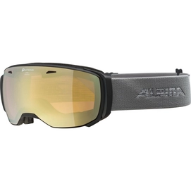 Skibrille Alpina Estetica Black Grey / QHM Gold