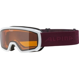 Skibril Alpina Junior Scarabeo White Cassis / DH Zyl.