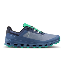 Trailrunning-Schuh On Running Cloudvista Waterproof Herren Metal Denim-Schuhgröße 43