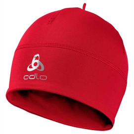 Mütze Odlo Hat Polyknit Warm Kids Eco Tango Red Kinder