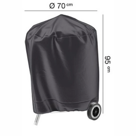 Barbecuehoes AeroCover Anthracite  (Ø70 x 95 cm)
