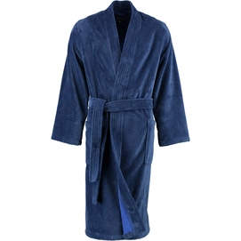 Dressing Gown Cawö 800 Uni Kimono Men Dark Blue