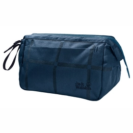 Kulturbeutel Jack Wolfskin Space Talent Washbag Y.D. Indigo Big Check Damen