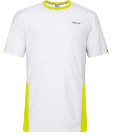 Tennisshirt HEAD Men Club Tech White Yellow