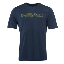 T-shirt  de Tennis HEAD Men Basic Tech Navy