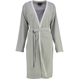 Badjas Cawö 813 Uni Kort Kimono Women Grijs