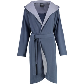 Badjas Cawö 814 Uni Kort Capuchon Women Blauw