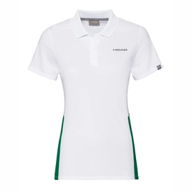Polo HEAD Women Club Tech White Green