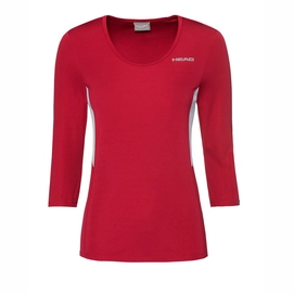 Tennisshirt HEAD Women Club Tech 3/4 Red