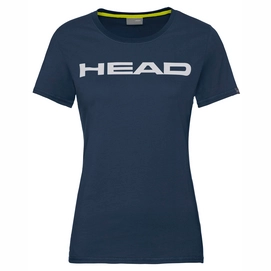 Tennisshirt HEAD Club Lucy Dark Blau Weiß Damen