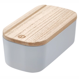 Opbergbox iDesign Compact Met Deksel Grijs (18 x 9 cm)