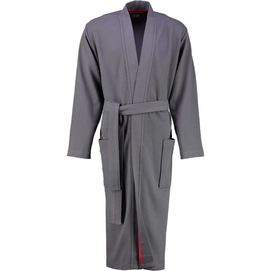 Dressing Gown Cawö 816 Uni Kimono Men Dark Grey