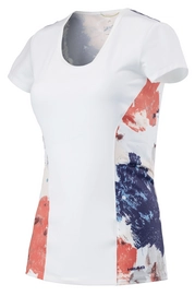 Tennis Shirt HEAD Vision Graphic Shirt Girls White Coral