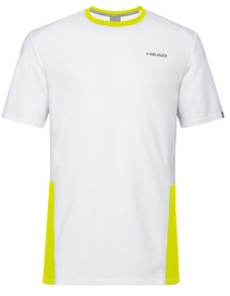Tennisshirt HEAD Boys Club Tech White Yellow