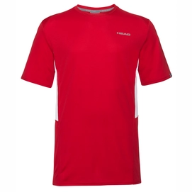 Tennisshirt HEAD Boys Club Tech Red-Maat 140