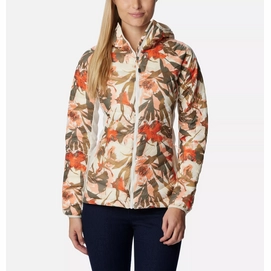 Jacke Columbia Powder Pass Hooded Women Chalk Floricult