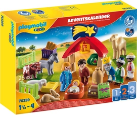 Playmobil 1.2.3. Adventskalender Kerststal 70259