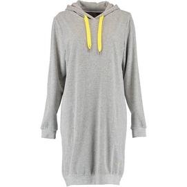 Longsize Hoodie Pyjama Top Cawö Women 820 Uni Grey Yellow