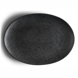Plate Bitz Oval Black 45 x 34 cm