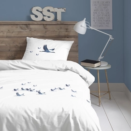 Bettwäsche Cinderella Snowgoose Blue Perkal