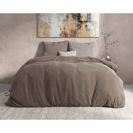 Dekbedovertrek Dreamhouse Double Face Taupe/Grey Flanel
