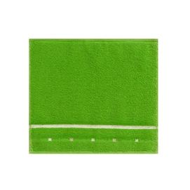 Face Towel Vossen Quadrati Meadow Green White (set of 6)