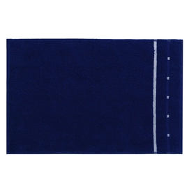 Gastendoek Vossen Quadrati Marine Blue White (set van 6)