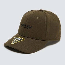Cap Oakley 6 Panel Stretch Metallic Hat New Dark Brush (S/M)