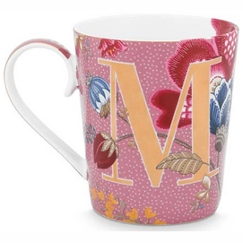 Mok Pip Studio Alphabet Mug Floral Fantasy Pink M 350 ml